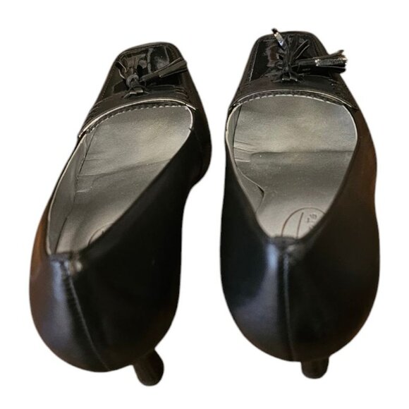 Talbots Womens 2.5" Pumps Black Genuine Leather Made In Brazil Size 7B - Picture 13 of 15